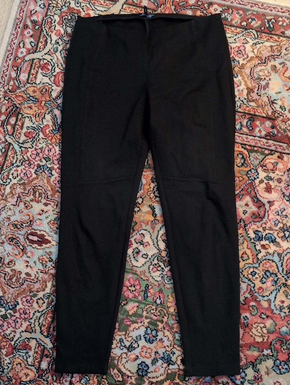 Eileen Fisher Black Ribbed Pants